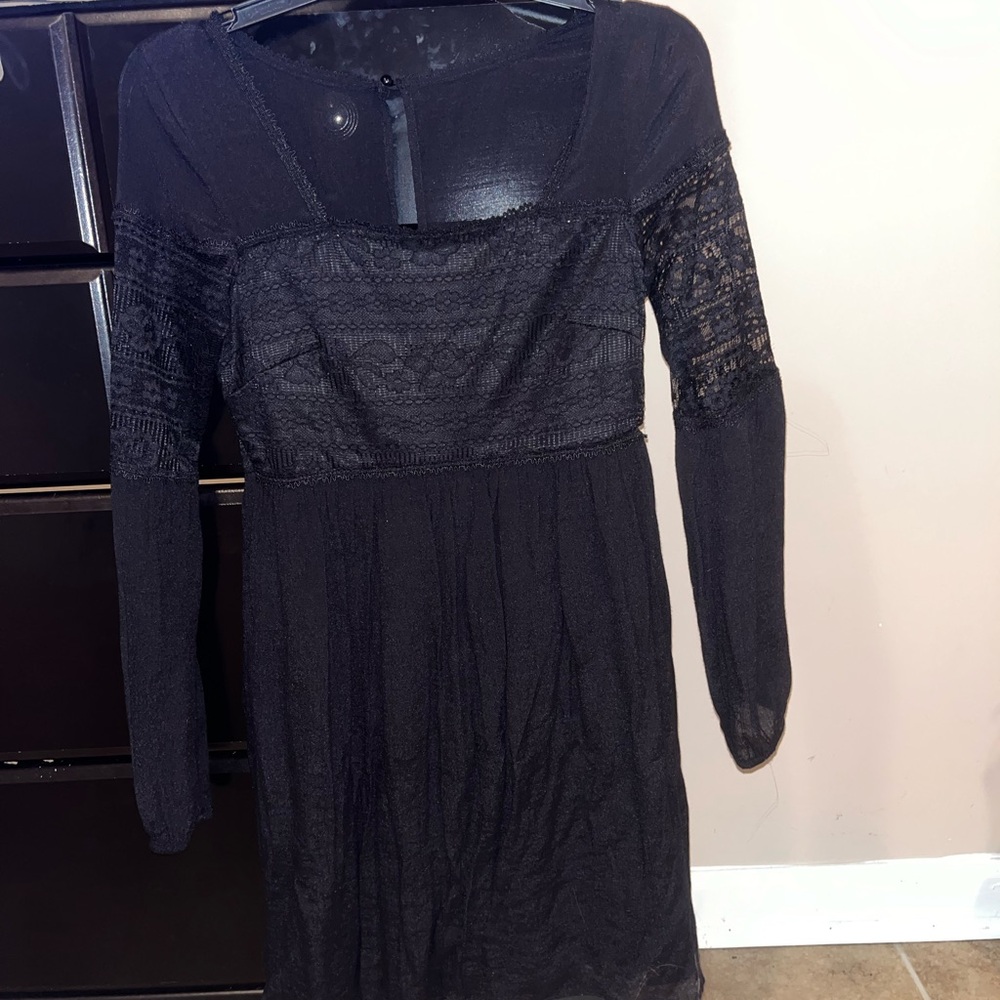 Black Sheath Dress with Long Sleeves Size 3
